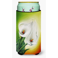 "Caroline's Treasures Lilies by Sinead Jones Tall Boy Koozie Hugger, Multicolor"