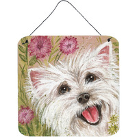 "Caroline's Treasures Westie by Judith Yates Wall or Door Hanging Prints JYJ0018DS66, 6HX6W, Multicolor"