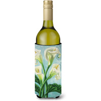 "Caroline's Treasures Arum Lilly by Judith Yates Wine Bottle Koozie Hugger, 750ml, Multicolor"