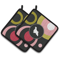 "Caroline's Treasures English Springer Spaniel Pair of Pot Holders KJ1029PTHD, 7.5HX7.5W, Multicolor"