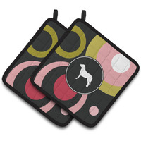"Caroline's Treasures Greater Swiss Mountain Dog Pair of Pot Holders KJ1082PTHD, 7.5HX7.5W, Multicolor"
