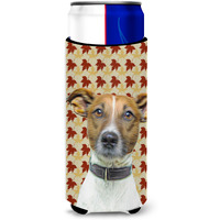 Fall Leaves Jack Russell Terrier Ultra Beverage Insulators for slim cans KJ1204MUK