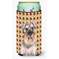 Fall Leaves Schnauzer Tall Boy Beverage Insulator Hugger KJ1207TBC