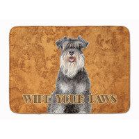 "Caroline's Treasures Schnauzer Wipe your Paws Floor Mat, 19"" x 27"", Multicolor"
