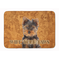 "Caroline's Treasures Yorkie Puppy Yorkshire Terrier Floor Mat, 19"" x 27"", Multicolor"