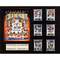 NFL 16"x20" Denver Broncos Super Bowl 50 Champions Plaque