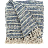 Parkland Collection Simone Casual Beige 52" x 67" Woven Handloom Throw