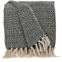 Parkland Collection Sasha Casual Beige 52" x 67" Woven Handloom Throw