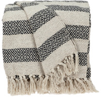 Parkland Collection Rosie Transitional Beige 52" x 67" Woven Handloom Throw