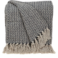 Parkland Collection Lily Transitional Blue 52" x 67" Woven Handloom Throw