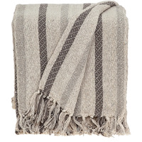 Parkland Collection Robby Transitional Beige 52" x 67" Woven Handloom Throw