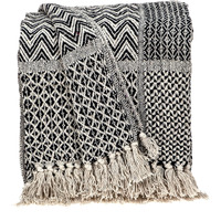 Parkland Collection Shelly Transitional Beige 52" x 67" Woven Handloom Throw