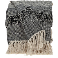 Parkland Collection Palak Eclectic Beige 52" x 67" Woven Handloom Throw