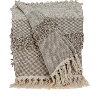 Parkland Collection Neil Eclectic Beige 52" x 67" Woven Handloom Throw