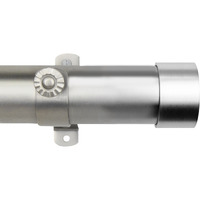 Sims Curtain Rod 1.5 inch 48" - 84" long - Satin Nickel