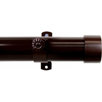 Sims Curtain Rod 1.5 inch 66" - 115" long - Cocoa