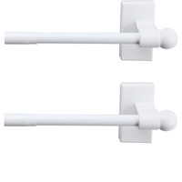 Magnetic Rod 7/16 inch 17-30 inch long ( Set of 2 ) - White