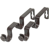13/16 inch Rod Double Bracket Pair - Cocoa