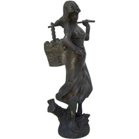 Bronze Lady With Basket