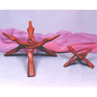 Wooden Snake Stand 12"