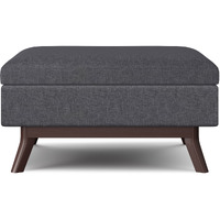 Owen 34 in Wide Rectangle Coffee Table Storage Ottoman