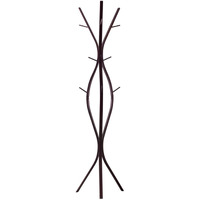 Iowa Twiggy Coat & Hat Rack Stand, Bronze Metal, 12 Hooks, 72"H, Transitional