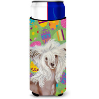 Chinese Crested Easter Eggtravaganza Ultra Beverage Insulators for slim cans LH9437MUK