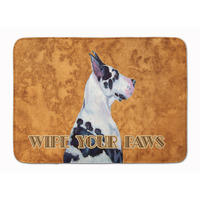 "Caroline's Treasures Harlequin Dane Wipe your Paws Floor Mat, 19"" x 27"", Multicolor"