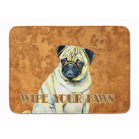 "Caroline's Treasures Fawn Pug Wipe your Paws Floor Mat, 19"" x 27"", Multicolor"