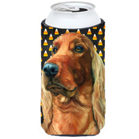 Irish Setter Candy Corn Halloween Tall Boy Beverage Insulator Hugger LH9548TBC