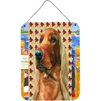 "Caroline's Treasures LH9555DS1216 Irish Setter Fall Leaves Wall or Door Hanging Prints, 16 x 12"", Multicolor"