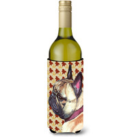 French Bulldog Frenchie Fall Leaves Wine Bottle Beverage Insulator Hugger LH9559LITERK