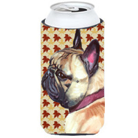 French Bulldog Frenchie Fall Leaves Tall Boy Beverage Insulator Hugger LH9559TBC
