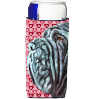 Neapolitan Mastiff Hearts Love and Valentine's Day Ultra Beverage Insulators for slim cans LH9561MUK