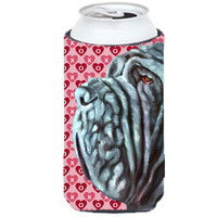 Neapolitan Mastiff Hearts Love and Valentine's Day Tall Boy Beverage Insulator Hugger LH9561TBC