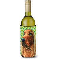 Irish Setter St. Patrick's Day Shamrock Wine Bottle Beverage Insulator Hugger LH9569LITERK