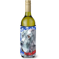 Great Dane Winter Snowflakes Holiday Wine Bottle Beverage Insulator Hugger LH9584LITERK