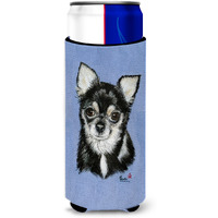 Chihuahua in blue Ultra Beverage Insulators for slim cans MH1016MUK