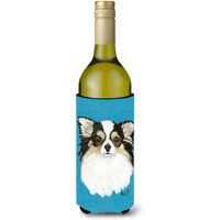 Chihuahua Blue Portrait Wine Bottle Beverage Insulator Hugger MH1029LITERK