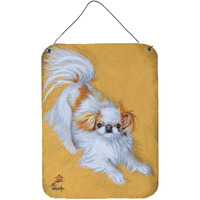 "Caroline's Treasures MH1033DS1216 Japanese Chin Red White Play Wall or Door Hanging Prints, 16 x 12"", Multicolor"
