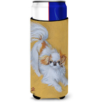 Japanese Chin Red White Play Ultra Beverage Insulators for slim cans MH1033MUK