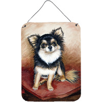 "Caroline's Treasures MH1035DS1216 Chihuahua Long Hair Wall or Door Hanging Prints, 16 x 12"", Multicolor"