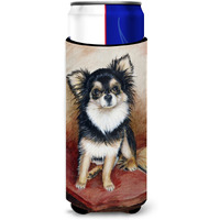 Chihuahua Long Hair Ultra Beverage Insulators for slim cans MH1035MUK