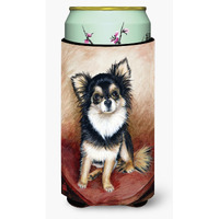 Chihuahua Long Hair Tall Boy Beverage Insulator Hugger MH1035TBC