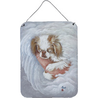 "Caroline's Treasures MH1037DS1216 Japanese Chin in An Angels Arms Wall or Door Hanging Prints, 16 x 12"", Multicolor"