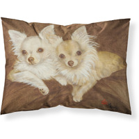 "Caroline's Treasures MH1042PILLOWCASE Chihuahua For The Pair Fabric Standard Pillowcase, Large, Multicolor"