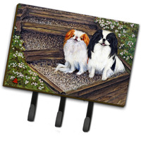 "Caroline's Treasures MH1047TH68 Japanese Chin Daddy's Girls Leash or Key Holder, Large, Multicolor"