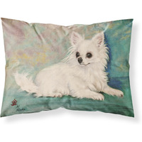 "Caroline's Treasures MH1057PILLOWCASE Chihuahua Queen Mother Fabric Standard Pillowcase, Large, Multicolor"