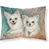 "Caroline's Treasures MH1064PILLOWCASE Chihuahua The Siblings Fabric Standard Pillowcase, Large, Multicolor"