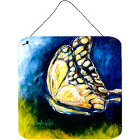 "Caroline's Treasures Insect-Butterfly Forward Motion Aluminum Metal Wall or Door Hanging Prints, 6 x 6"", Multicolor"